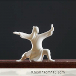 Keramikinės Tai Chi figūrėlės Biuro stalvir&scaron;io dekoravimo arbatos staliukas Baltas porcelianinis Zen papuo&scaron;alai Bonsai vazonai Amatai