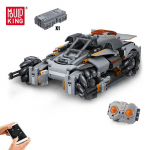 MOULD KING 15052 Statybinis blokas vaikams Techniniai automobilių žaislai MOC plytos RC motorizuotas dykumos audros sunkvežimio modelis, gimtadienio dovana vaikams