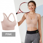 FINETOO Push Up liemenėlė be nugarinės liemenėlės, moteri&scaron;kos pamink&scaron;tintos vir&scaron;utinės dalies mados belaidės apyrankės M-XL seksualios moteri&scaron;kos liemenėlės sportinės liemenėlės, moteri&scaron;kas apatinis trikotažas M rožinė