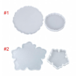 Arbatos padėkliukas Silikoninės dervos formos agato apvalios gėlių formos, pasidaryk pats