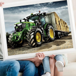 5D &bdquo;pasidaryk pats&ldquo; deimantinio dažymo sunkvežimis Deimantinis siuvinėjimas mozaikinis automobilis Siuvinėjimas kryželiu namų dekoravimas deimantinis menas Round drill 30x40cm