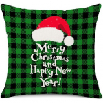Žalia Kalėdų abėcėlė Kalėdų eglutės spausdinimas Mesti pagalvės užvalkalą Namų sofos pagalvėlės užvalkalas D
