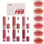 Velvet Mist Matte lūpų dažai ir skruostų purvas Dvejopo naudojimo lūpų molis lengvas mink&scaron;tas lūpų purvas, labai pigmentuotas ilgai i&scaron;liekančių lūpų dažų rinkinys