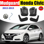 Purvasaugiai FOR Honda Civiv 2012-2015 Purvasargiai Sparnas Purvasaugis Purvasaugis Splash Automobilių Priedai Auto Styline Priekiniai Galiniai 4vnt.