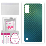 apgo Protective Skin Sticker for the back compatible with Nokia G11, Wrap Film, Foil, Vinyl - Pattern Carbon Chameleon CAKA1