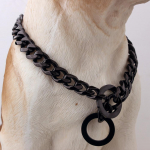 15 mm nerūdijančio plieno &scaron;unų antkaklio auksinė grandinėlė prabangi Kubos jungtis, patvari treniruočių P grandinėlė dideliems &scaron;unims dobermano pitbulo rotveileris 20inch (51cm) -15MM