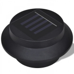 Saulės lempos - Yanjiibuy - 6 vnt. - Juodos - LED - Sodui - 12 x 6,35 cm juoda