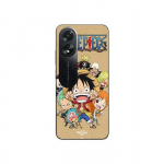 Coque pour Oppo A58 Manga anim&eacute; One Piece Straw Hat Crew Maniacase juoda