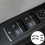 Automobilio lipdukas Durų kėlimo mygtukų lipdukai Mercedes For Benz A B CLA GLA klasės W176 W246 C117 X156 automobilių salono lipdukai CHINA
