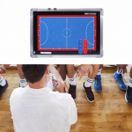 Futbolo treniravimo lenta Trenerių bloknotas Ne&scaron;iojama įranga Taktika