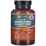 KSM-66 Ashwagandha ir Lions Mane tabletės &ndash; didelio stiprumo 2200mg | KSM-66 Ashwagandha &scaron;aknų ekstraktas ir liūtų karčių grybų ekstraktas