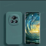 Dėl Honor Magic 6 Pro skysto silikono dėklas Magic 6 Pro dangtelis Funda Coque mink&scaron;tas TPU telefono bamperis dėl Honor Magic 6 Pro For Magic 6 Pro juoda