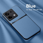 &bdquo;Redmi Note 13 Pro 4G Case&ldquo; magnetinis laikiklis, atsparus smūgiams telefono dėklas, skirtas &bdquo;Xiaomi Redmi Note13 Pro Note 13Pro 4G&ldquo; odiniam galinis dangtelis Redmi Note 13 Pro 4G mėlyna