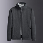 Vyri&scaron;ka vilnonė flisinė striukė - Rudens/Žiemos, aksomu pamu&scaron;alas, stora, &scaron;ilta vir&scaron;utinė apranga vidutinio amžiaus ir pagyvenusiems. 5XL