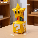 Super Mario Bros kaladėlės Yoshi Luigi Žvaigždė Surinkimas Klaustukas MOC 3D modelis Mario Mini kaladėlių žaislas Kalėdų dovanai No Box
