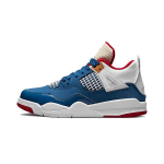 Air Jordan 4 Retro PS Messy Room Vaikų sportbačiai Mėlyni French-Blue Balti DR6953-400 29.5