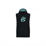 &bdquo;Under Armour Curry Fleece Logo Print Breathable Pullover&ldquo; krep&scaron;inio liemenė vyrams, juodos spalvos 1374301-002 M
