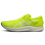 Asics Hyper Speed 2 Lengvas sportinis audinys Žemi bėgimo bateliai Moteri&scaron;kas sportbačio modelis Geltonas Baltas 1012B321-750 35.5