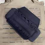 1vnt lauko taktinis pečių įklotas, kvėpuojantis taktinis diržas, amortizuojantis neslystantis pečių pamu&scaron;alas juoda