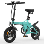 Elektrinis dviratis sulankstomas ESKUTE F100 250W variklis miesto elektrinis dviratis didžiausias greitis 25 km/h 36V 9AH nuvažiuojamas atstumas 60 km apkrova 120 kg No accelerator (25Km/h) mėlyna