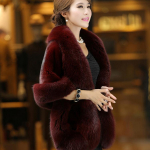 Prabangus Eleganti&scaron;kas Moteri&scaron;kas dirbtinis audinės ka&scaron;myras žieminis &scaron;iltas kailinis skara Cape Fashion solid Moterų dirbtinio kailio Pashmina Poncho One Size