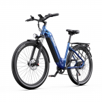Elektrinis dviratis ONESPORT OT05 250W variklis 18.2AH Didžiausias greitis 25Km/h Didžiausias nuotolis 120Km 27.5 x2.25 hydraulic braking mėlyna/tamsi
