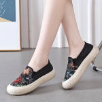 2024 m. nauji batai moterims &bdquo;Vulcanize&ldquo; batai &bdquo;Pavasario apvalūs&ldquo; plok&scaron;čiapadžiai &bdquo;Butterfly&ldquo; batai moterims &bdquo;Zapatilla&ldquo; laisvalaikio sportbačiai CN 35(Insole 22.5cm juoda