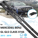 3x Mercedes-Benz GLS klasės X166 2013~ Priekiniai ir galiniai valytuvų komplektai Langų Stiklų &Scaron;epečiai Automobilio Rear Wiper