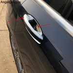 Door Handle Doorknob Bowl ABS Strip Sequins Decorative Cover Trim For Mercedes Benz E class W213 C Class W205 GLC X253 LHD 5 pieces