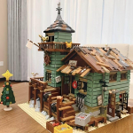 2643 Detalių Žvejo Namelio Statybinių Blokelių Rinkinys - Tinka Suaugusiems 14+! Pastatykite detalų, vandenyno tema paremtą žvejybos namelį, naudodami auk&scaron;tos kokybės dalis