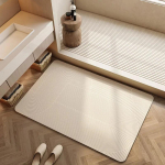 Diatomito molio vonios kilimėlis Greitai džiūstantis vandens sugeriantis neslystantis tualeto kilimėlis Vonios kilimėlis Kojų kilimėliai Alfombra De Ba&ntilde;o 100x100cm