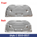 Variklio gaubto pagalvėlė Toyota Land Cruiser Prado J150 2010~2024 priekiui, garsą ir &scaron;ilumą izoliuojanti medvilnė, garsui nepralaidūs, ugniai atsparūs priedai