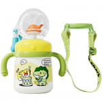 Banginio fontano gertuvė su &scaron;iaudeliais ir dangteliais, gėrimo puodelis, nepralaidūs, izoliuoti kelioniniai gertuvės, gertuvė kūdikiams, nei&scaron;siliejantis vandens butelis kar&scaron;tiems ir &scaron;altiems gėrimams J