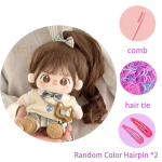 20cm Miaomiao medvilninė lėlė Anime individualizavimas figūrėlė pliu&scaron;inė lėlė drabužiai Cospslay pasipuo&scaron;imo aksesuarai vaikams mergaitėms žaislai Having a skeleton brown