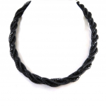 Les Tr&eacute;sors De Lily [N3082] - Collier Cr&eacute;ateur 'Sissi' noir juoda