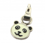 Suzette et Benjamin [P3264] - Pendentif Argent 'Panda' blanc noir balta