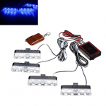 Raudona Mėlyna Geltona Balta Automobilio priekinės grotelės Avarinės blykstės įspėjamoji lemputė LED 3 režimas policijos ugniagesiui