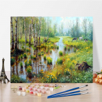 Menas &bdquo;pasidaryk pats&ldquo; tapyba pagal skaičius Skaitmeninė aliejinė tapyba Aliejinė tapyba Deimantinė tapyba Pomėgiai Namų dekoras Skaičių tapyba 40x50cm no frame