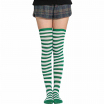 Moterims merginoms iki kelių elastinės dryžuotos kojinės &scaron;iltos ilgos Cosplay daugiaspalvės anime kojinės