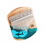 Hluru Kalimba nyk&scaron;čiu pianinas 21 klavi&scaron;ų buko medienos nyk&scaron;čio pir&scaron;to pianinas ne&scaron;iojamasis muzikos instrumentas mėlynas
