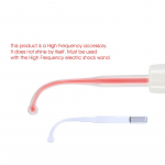 Darsonval Auk&scaron;to dažnio veido neoninio grybo elektrodo antgalio jungties vamzdelis Veido masažuoklis Oranžinė &scaron;viesi veido odos priežiūra Neon Bend Tube oranžinė