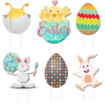 Velykų dekoracijos Lauko zuikio vi&scaron;čiuko kiau&scaron;iniai Kiemo ženklai Sodo dekoras One Size