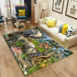 Gyvūnų pasaulis Kilimai svetainei Miegamajame Didelis kilimas Vaikams Žaidimas Vieta Kilimėliai Vaikų Kambarys Žaidimas Grindų Kilimėliai 160cm x 230cm