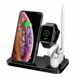 4 in 1 15 W greito belaidžio įkroviklio stovas skirtas iPhone 14 13 12 X 8 Apple Watch sulankstoma įkrovimo stotis, skirta Airpods 3 Pro iWatch