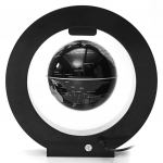 4 colių O formos automatinis pasukimas LED magnetinė levitacija plaukiojantis gaublys Pasaulio gaublys Žemės žemėlapis Namų biuro dekoras Mokyklos edukacinis