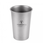 TOMSHOO lauko kempingas Titanium Cup Pure Titanium Water Cup Ne&scaron;iojami alaus bokalai