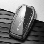 Mink&scaron;tas Tpu automobilio nuotolinio valdymo pulto dėklo dangtelis, skirtas Toyota RAV4 Crown Hilux Fortuner Camry Land Cruiser Prado Alphard Vellfire 30 AH30 skaidri