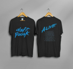 Vintažiniai mar&scaron;kinėliai Daft Punk 2007 Alive World Tour koncertas S