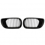 2vnt automobilio priekinių grotelių dangčio grotelės, skirtos 02-05 BMW E46 318i 320i 325i 328i 330i juoda