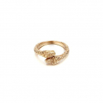 Punk dvigubas gyvatės žiedas vyrams, 6-12 dydžio nerūdijančio plieno gotikinis roplių unisex pir&scaron;tų bague papuo&scaron;alas 6 balta